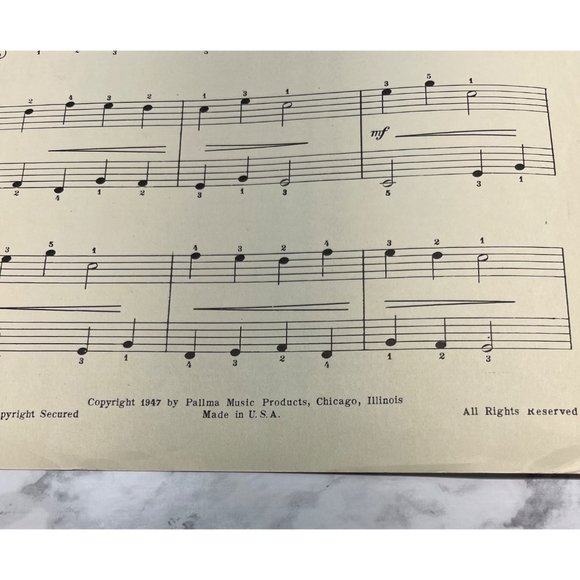 Church Bells on Sunday Morning Vintage Piano Solo Sheet Music Alice Whitehall - Picture 3 of 4